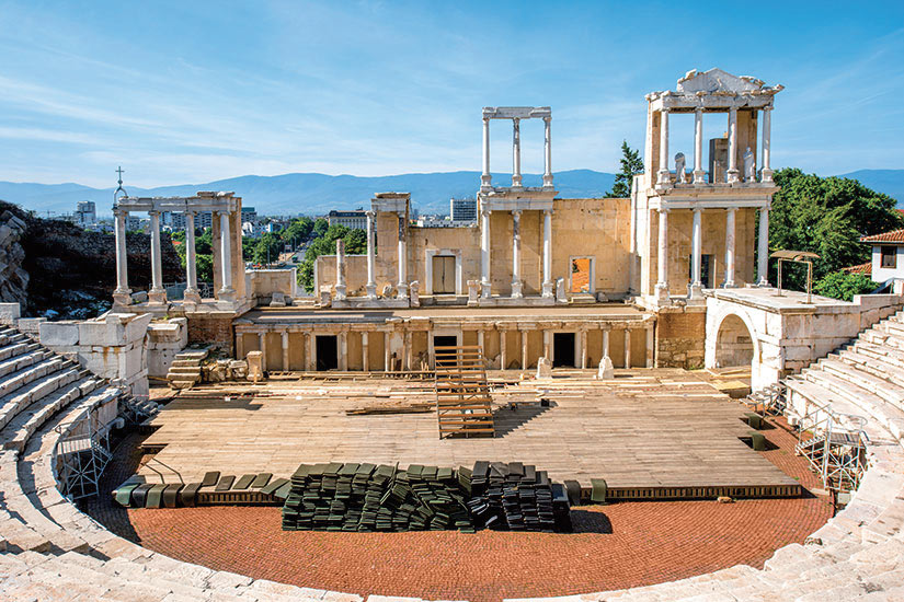 image Bulgarie Plovdiv Theatre romain  fo