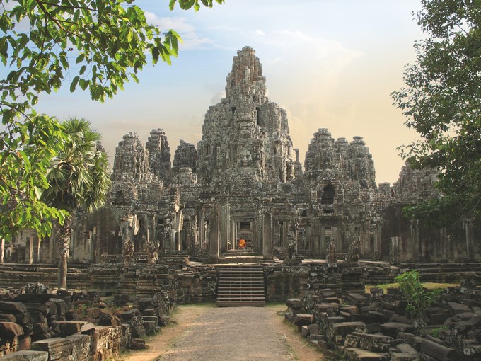 image Cambodge angkor temple vue de face