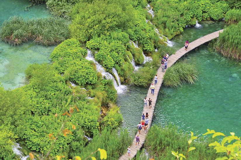image Croatie Plitvice Promenad lacs cascades  fo