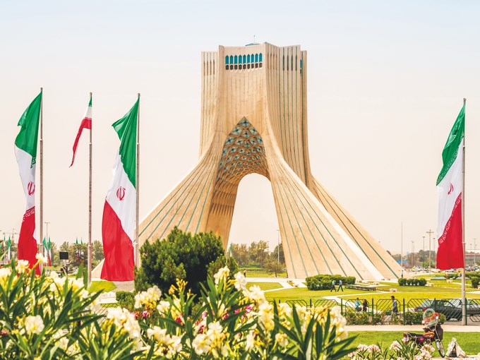 image Iran teheran drapeau