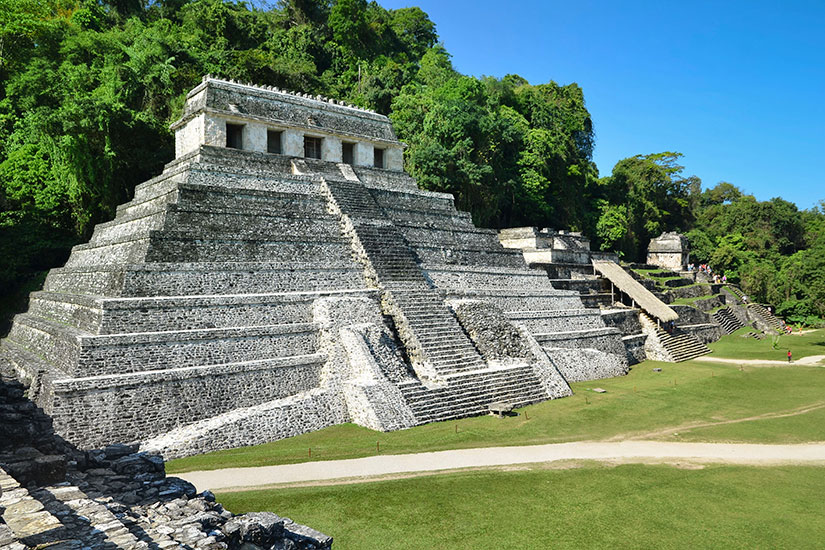 image Mexique Palenque temples Maya  it