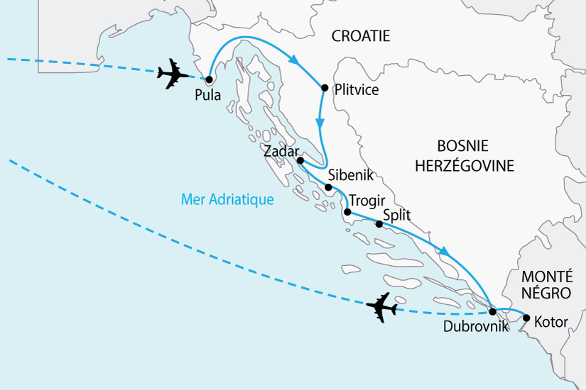 voyage croatie circuit