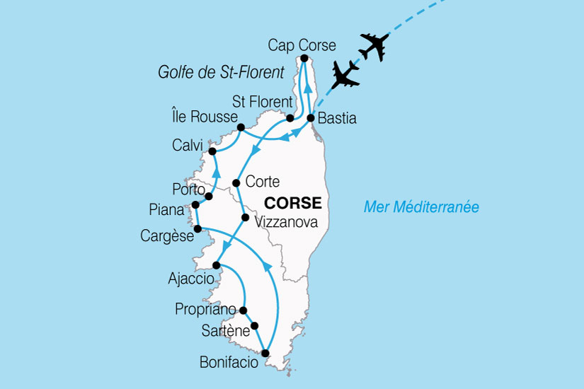 carte France Corse Nord Sud 554167