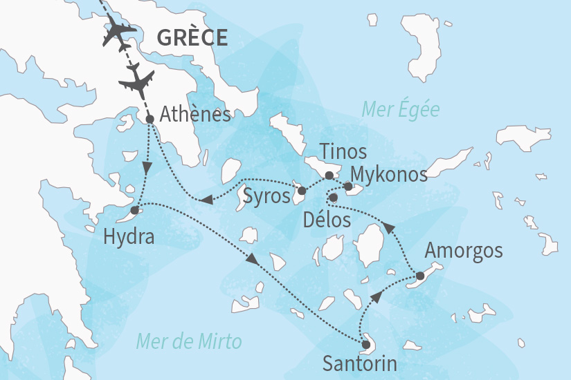 carte Grece croisiere PONANT Odyssee magique dans les iles grecques_375 