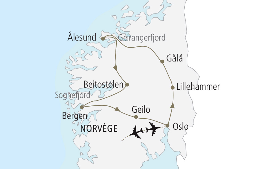 carte Norvege Au Royaume des Fjords et des Trolls Nordiska 19_285 358094