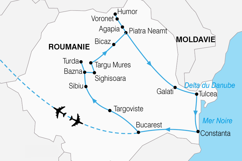 carte Roumanie Carpates roumaines delta Danube 118702