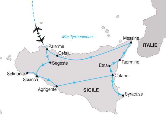 carte Sicile Grand Tour 