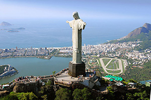 (vignette) Vignette Bresil Rio de Janeiro Monument Christ Redempteur  fo