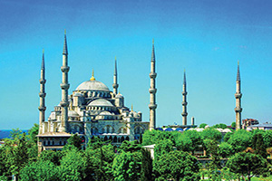 (vignette) Vignette Turquie Istanbul Mosquee Sultan Ahmed (Bleu mosquee)  fo